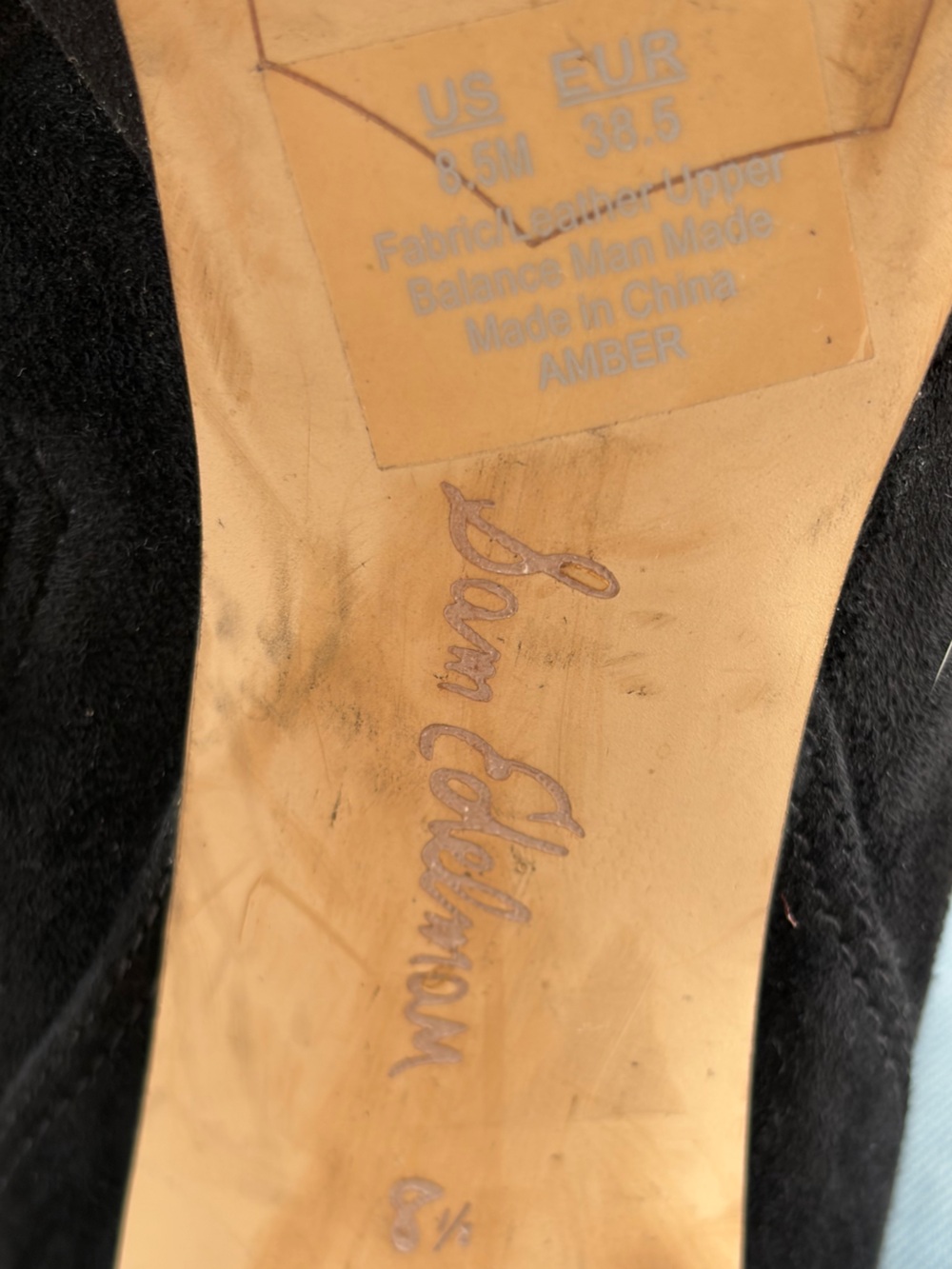 Sam Edelman Amber Black Over the Knee Platform Stiletto Boots Size 8.5 / EU 38.5 - Picture 12 of 16